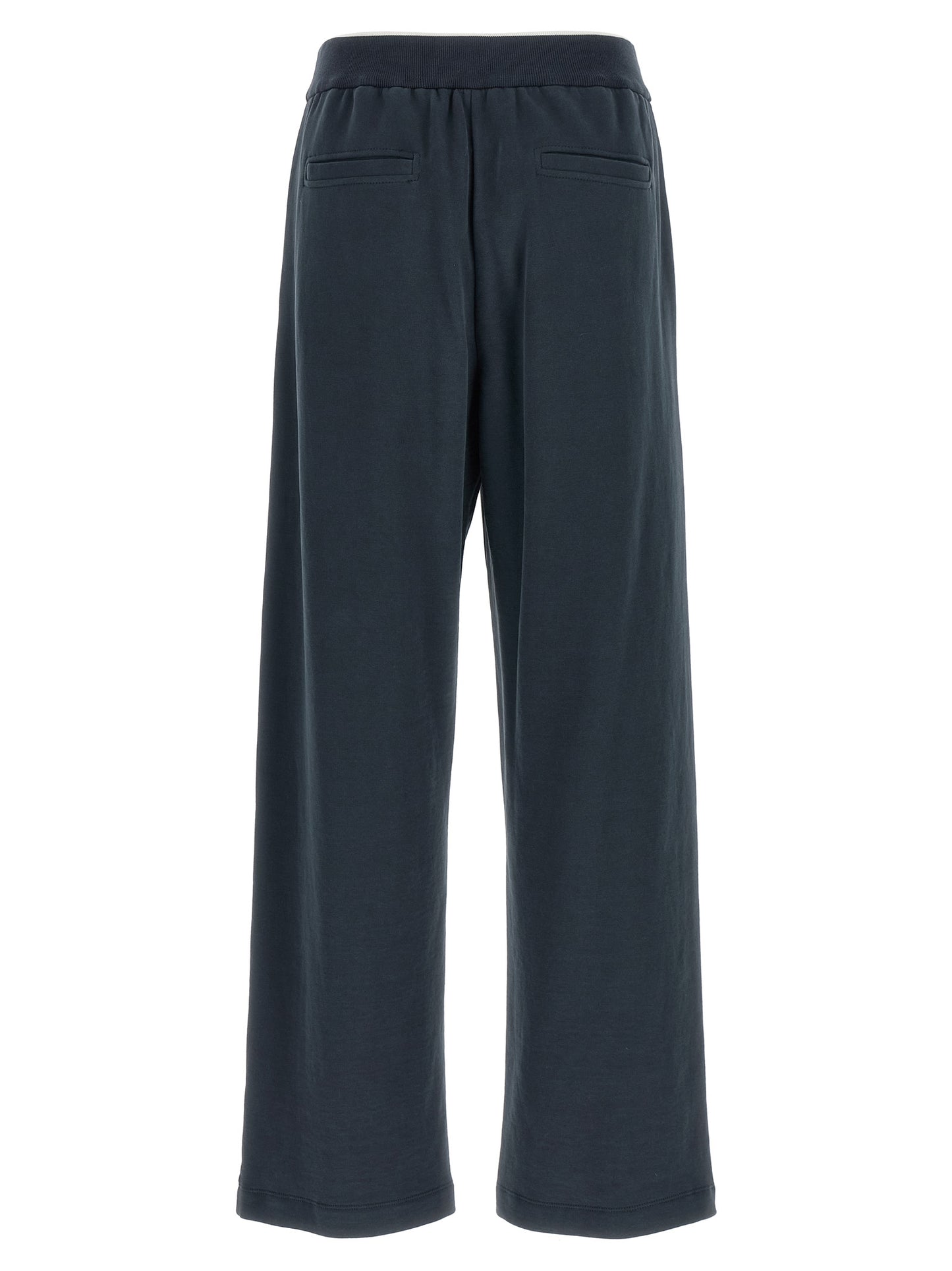 Brunello Cucinelli Blue Cotton Joggers (Workout Pants)
