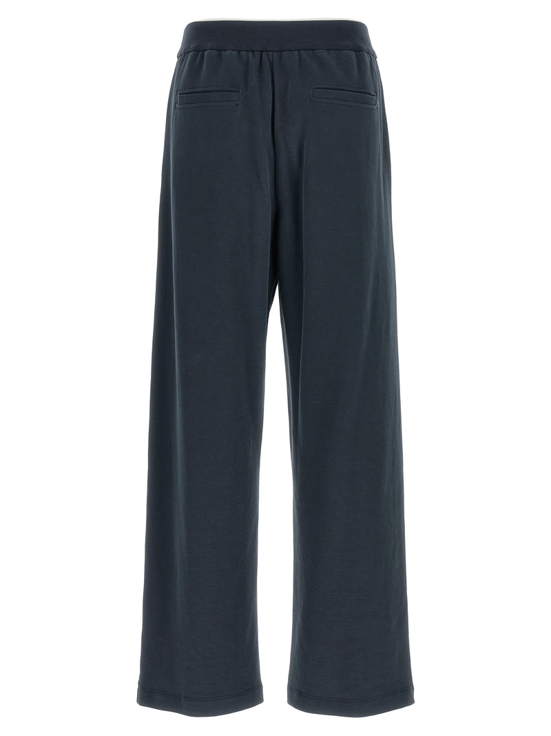 Brunello Cucinelli Blue Cotton Joggers (Workout Pants)
