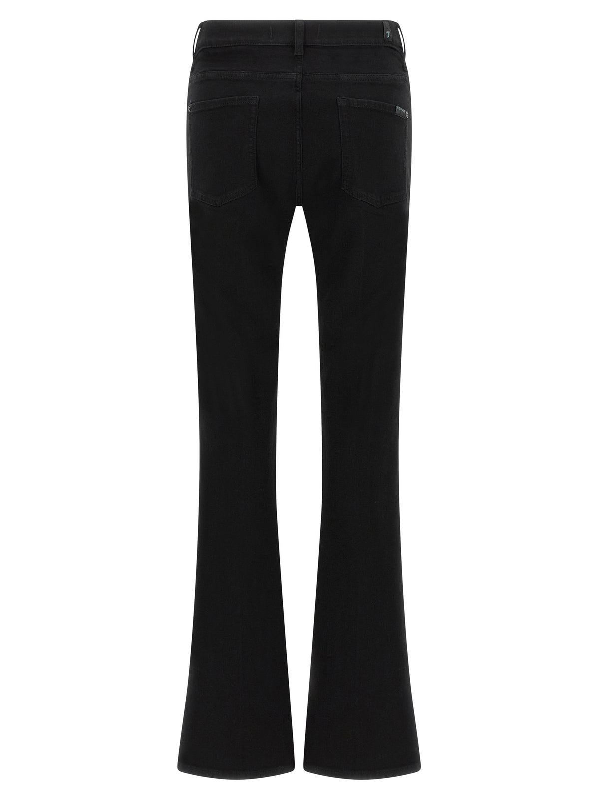 Jean bootcut noir en coton 7 For All Mankind