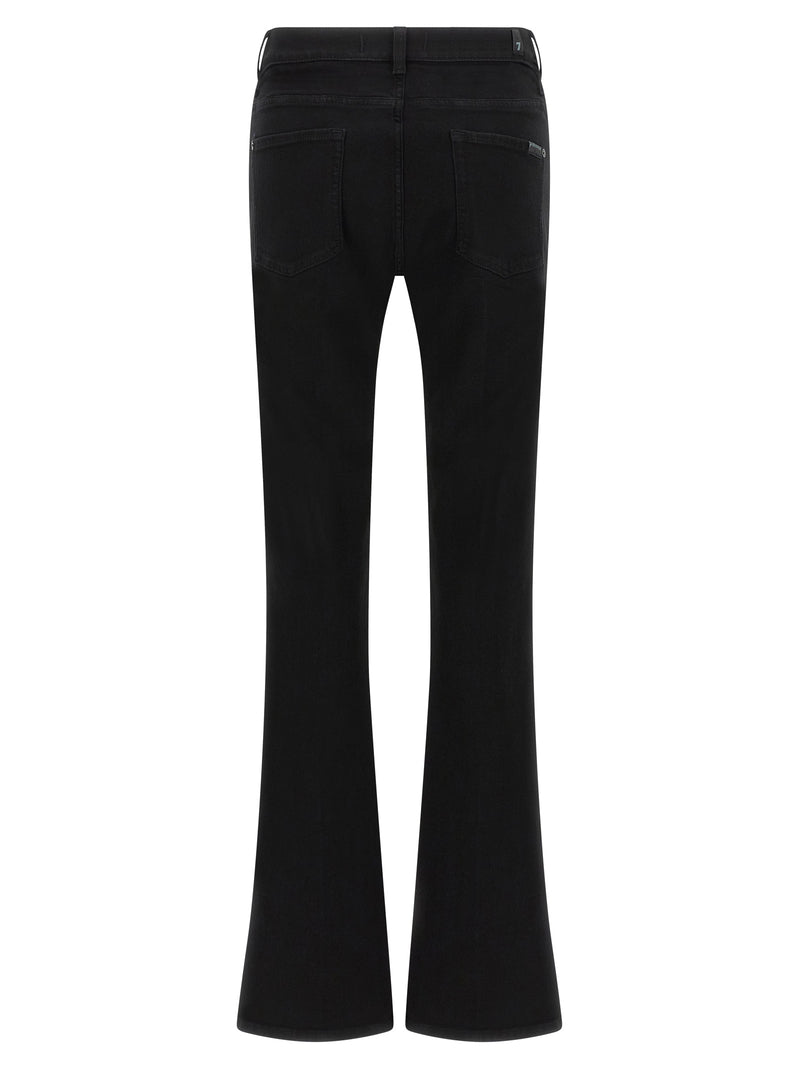 Jean bootcut noir en coton 7 For All Mankind
