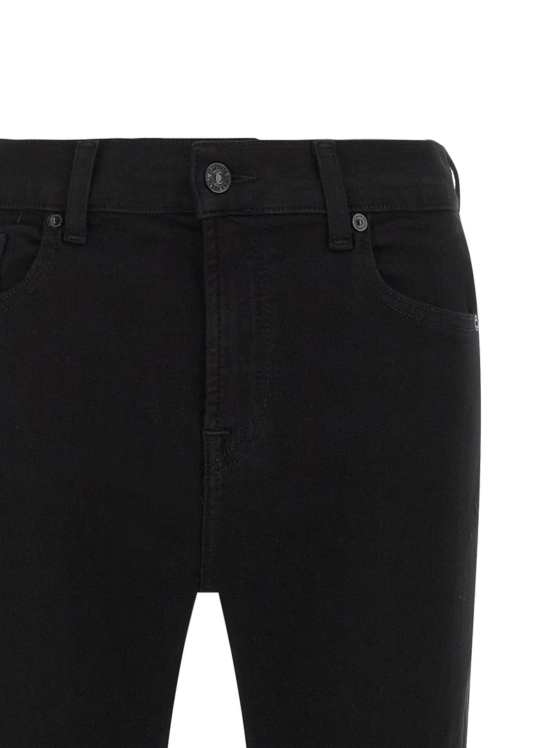 Jean bootcut noir en coton 7 For All Mankind