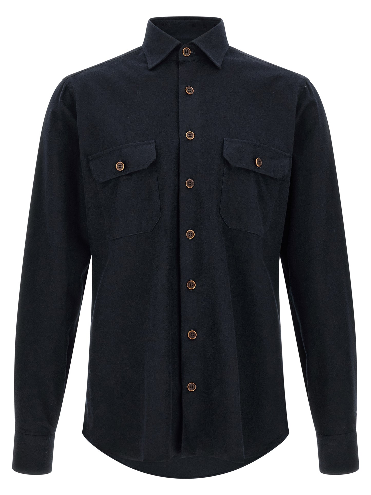 BORRIELLO Blue Cotton Blouse