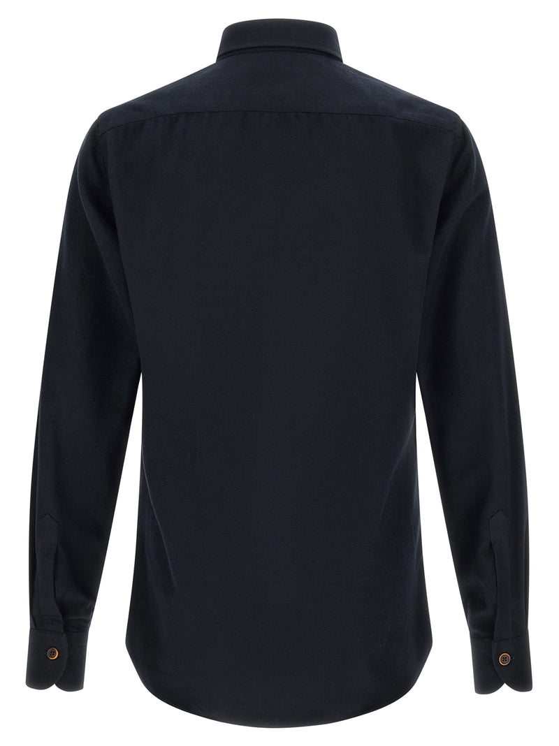 BORRIELLO Blue Cotton Blouse
