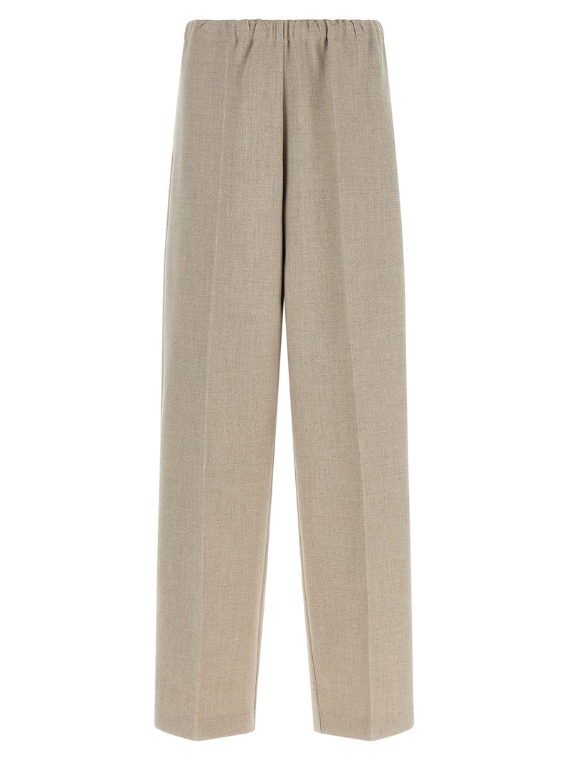 Fabiana Filippi Beige Polyester Casual Pants