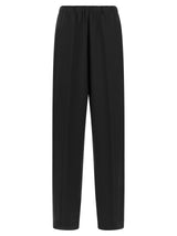 Pantalon décontracté Fabiana Filippi en laine vierge noire