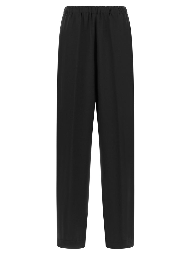 Fabiana Filippi Black Virgin Wool Casual Pants