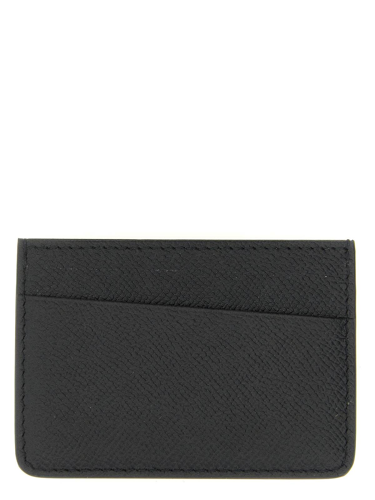 Porte-cartes en cuir de veau noir Maison Margiela