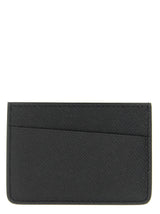 Porte-cartes en cuir de veau noir Maison Margiela