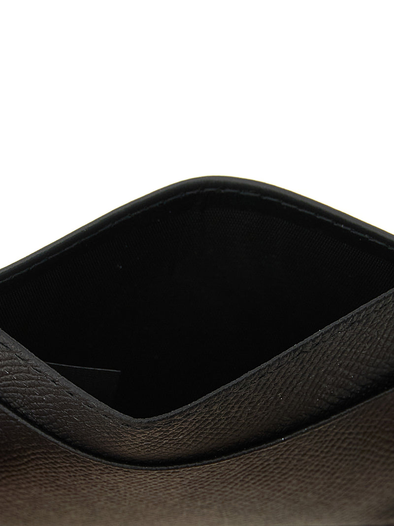 Porte-cartes en cuir de veau noir Maison Margiela