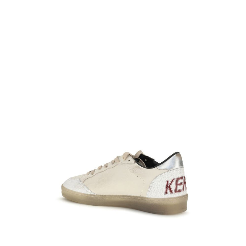 Golden Goose White Calf Leather Bos Taurus Low Top Sneakers