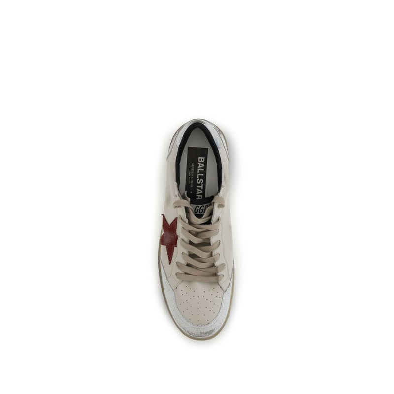 Golden Goose White Calf Leather Bos Taurus Low Top Sneakers