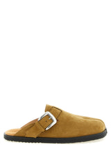 Mules en cuir de veau marron Maison Margiela