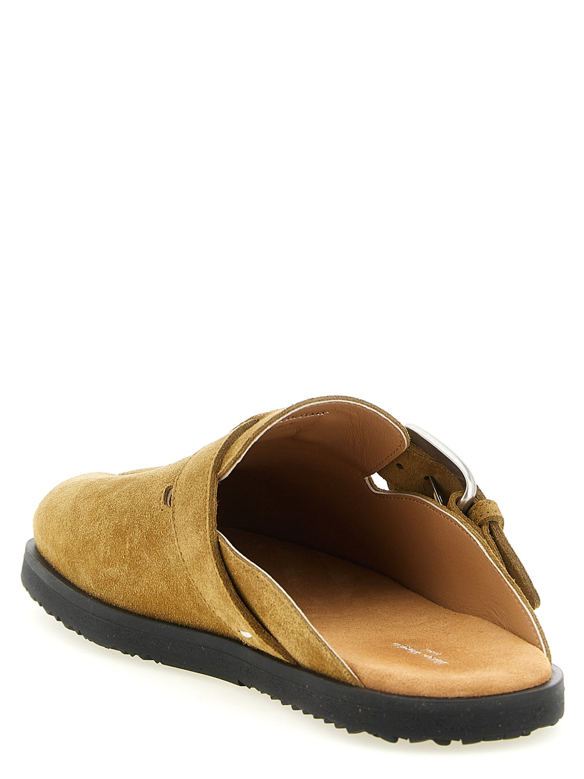 Mules en cuir de veau marron Maison Margiela
