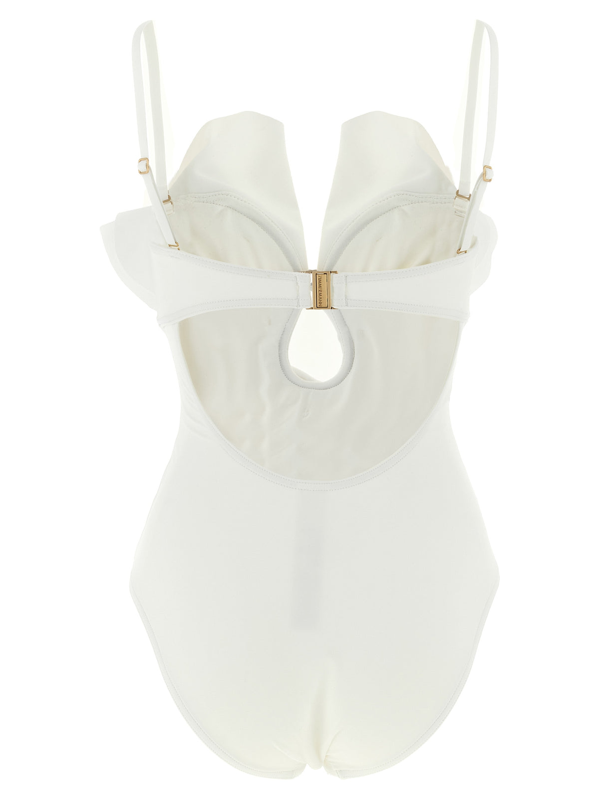 Maillot de bain une pièce en polyamide blanc Zimmermann