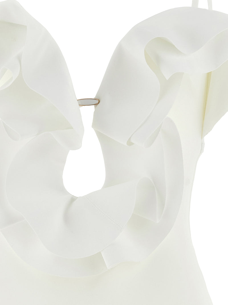 Maillot de bain une pièce en polyamide blanc Zimmermann