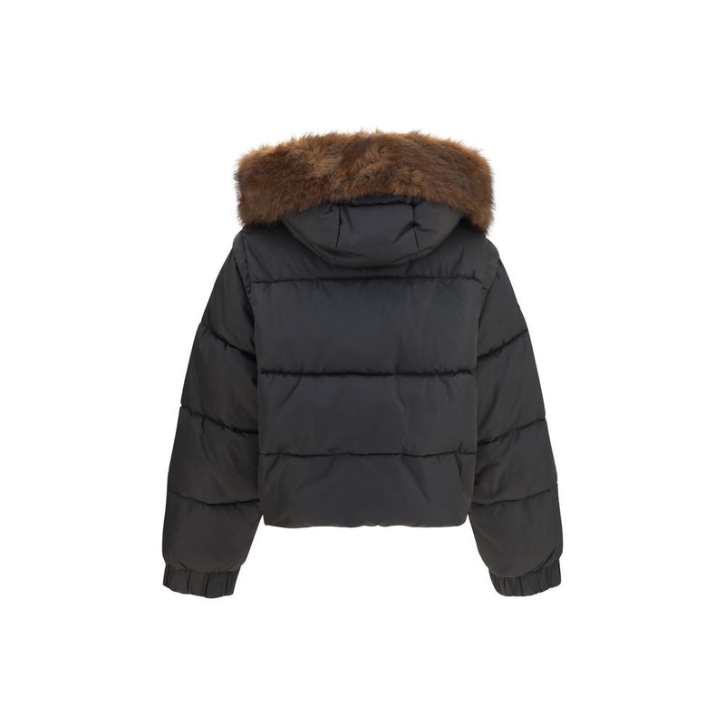 PINKO Brown Goose Down Full-Length Jacket