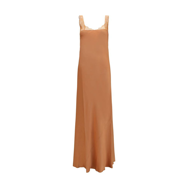 Forte_Forte Beige Acetate Long Dress