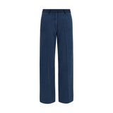 Pantalon chino Forte_Forte en coton bleu