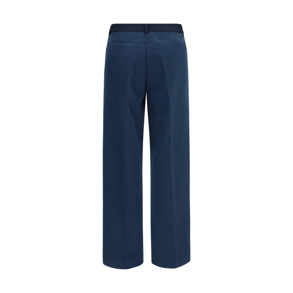 Pantalon chino Forte_Forte en coton bleu
