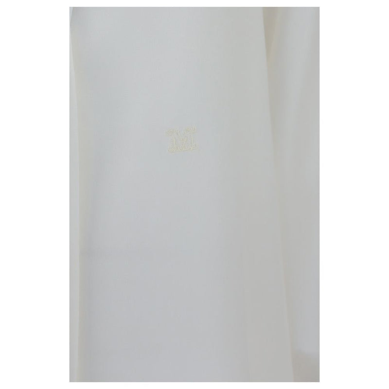 Max Mara White Silk Dress Shirt