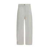 Pantalon court en coton blanc Max Mara
