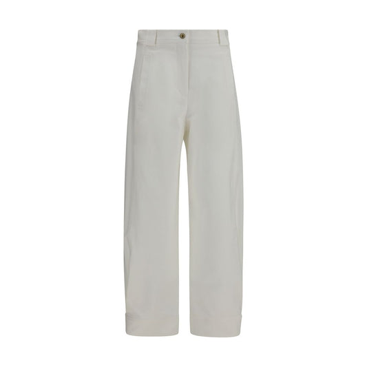 Pantalon court en coton blanc Max Mara