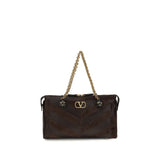 Sac bandoulière Valentino Garavani Bos Taurus en cuir de veau marron