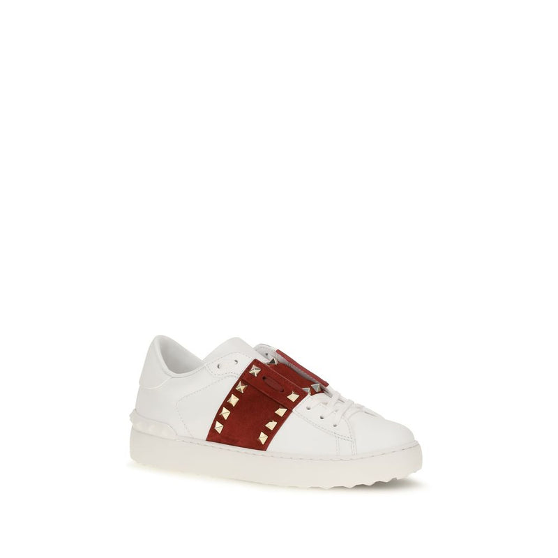 Baskets basses Valentino Garavani Bos Taurus en cuir de veau blanc