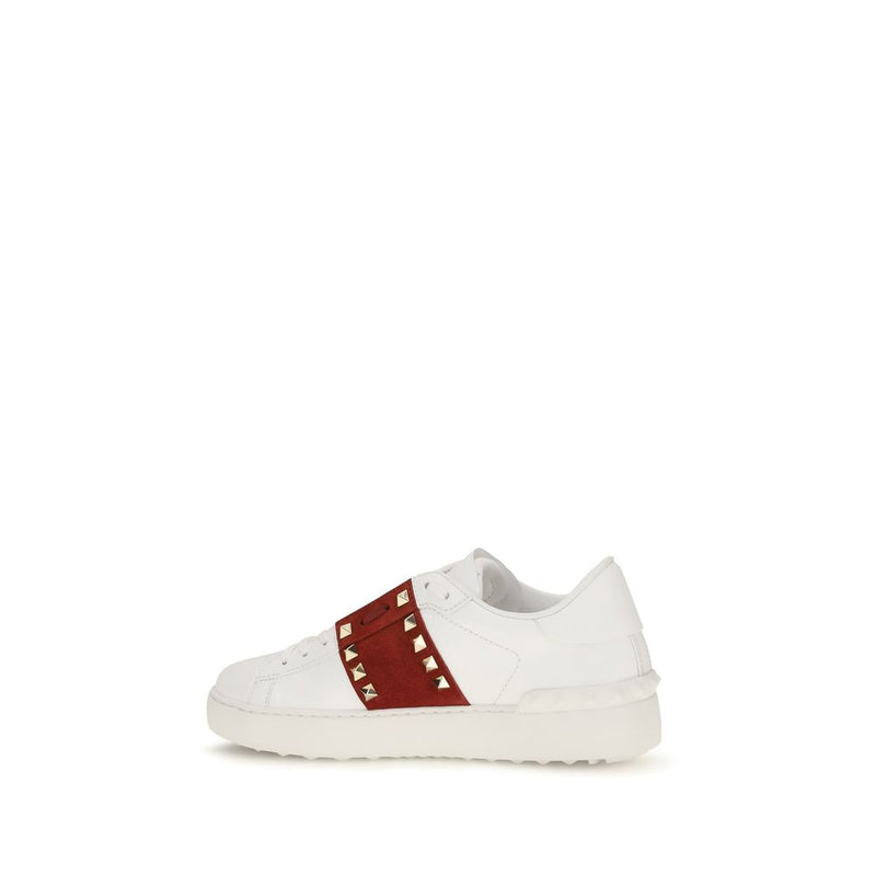 Baskets basses Valentino Garavani Bos Taurus en cuir de veau blanc