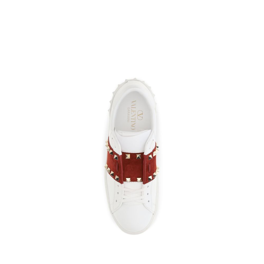 Baskets basses Valentino Garavani Bos Taurus en cuir de veau blanc
