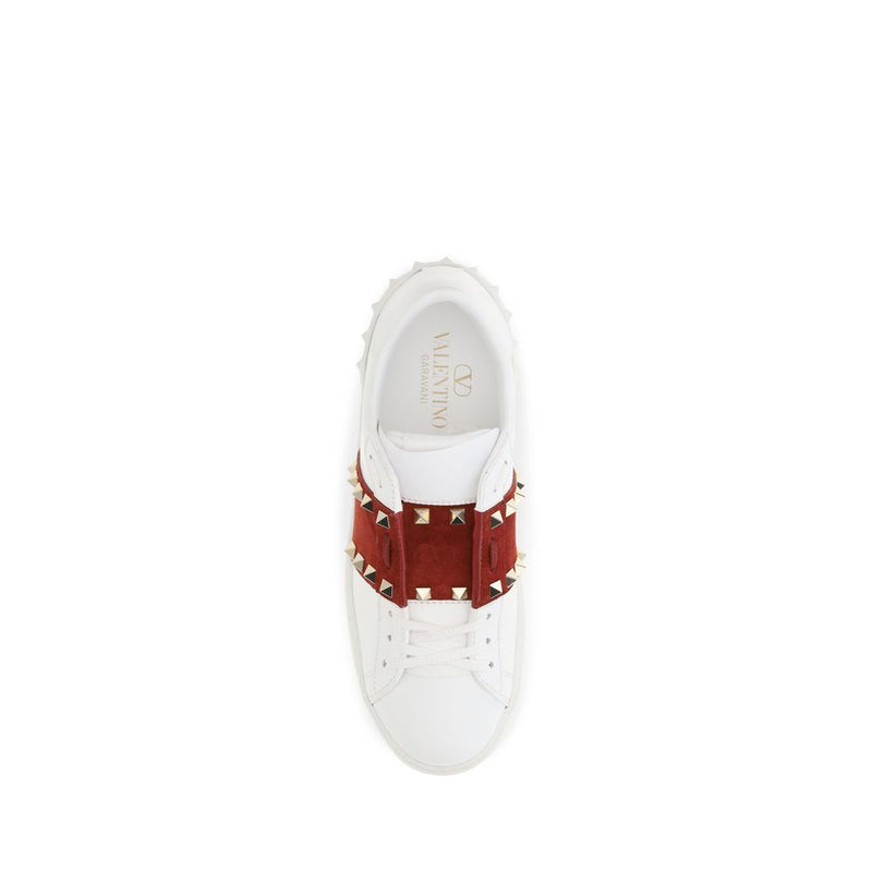 Baskets basses Valentino Garavani Bos Taurus en cuir de veau blanc