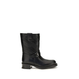Bottines Valentino Garavani Bos Taurus en cuir de veau noir