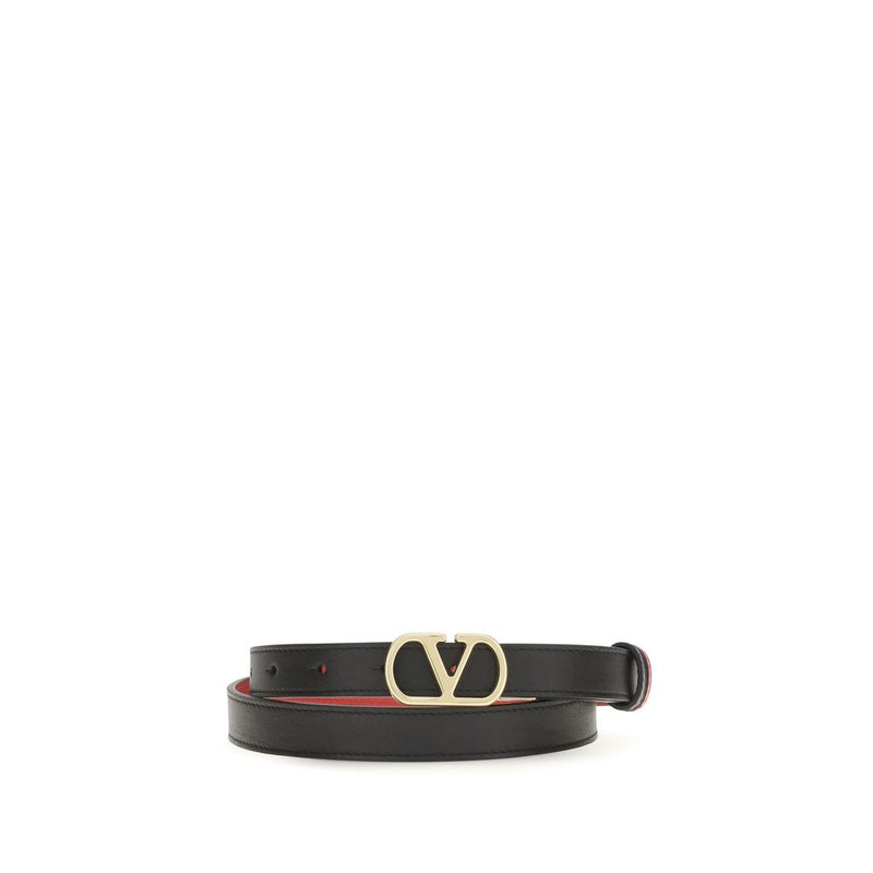 Ceinture Valentino Garavani Bos Taurus Regular en cuir de veau noir