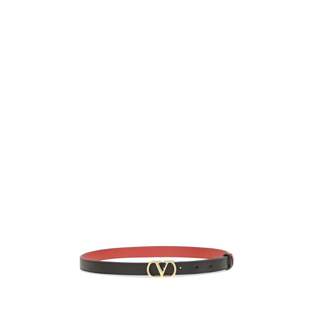 Ceinture Valentino Garavani Bos Taurus Regular en cuir de veau noir