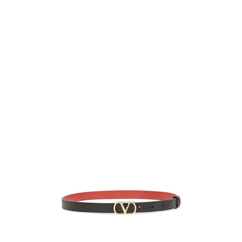 Ceinture Valentino Garavani Bos Taurus Regular en cuir de veau noir