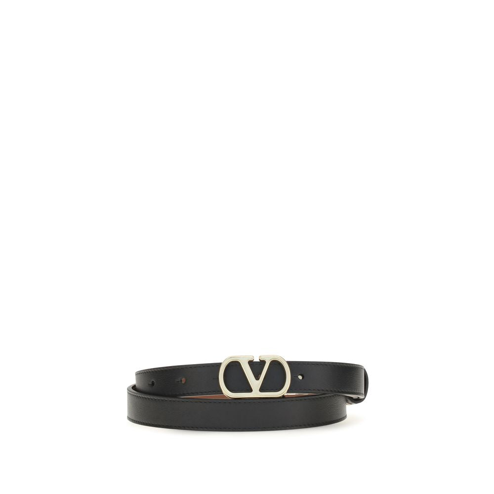 Ceinture Valentino Garavani Bos Taurus en cuir de veau noir