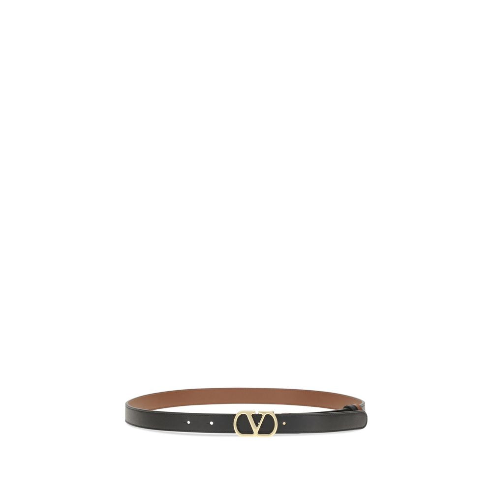 Ceinture Valentino Garavani Bos Taurus en cuir de veau noir