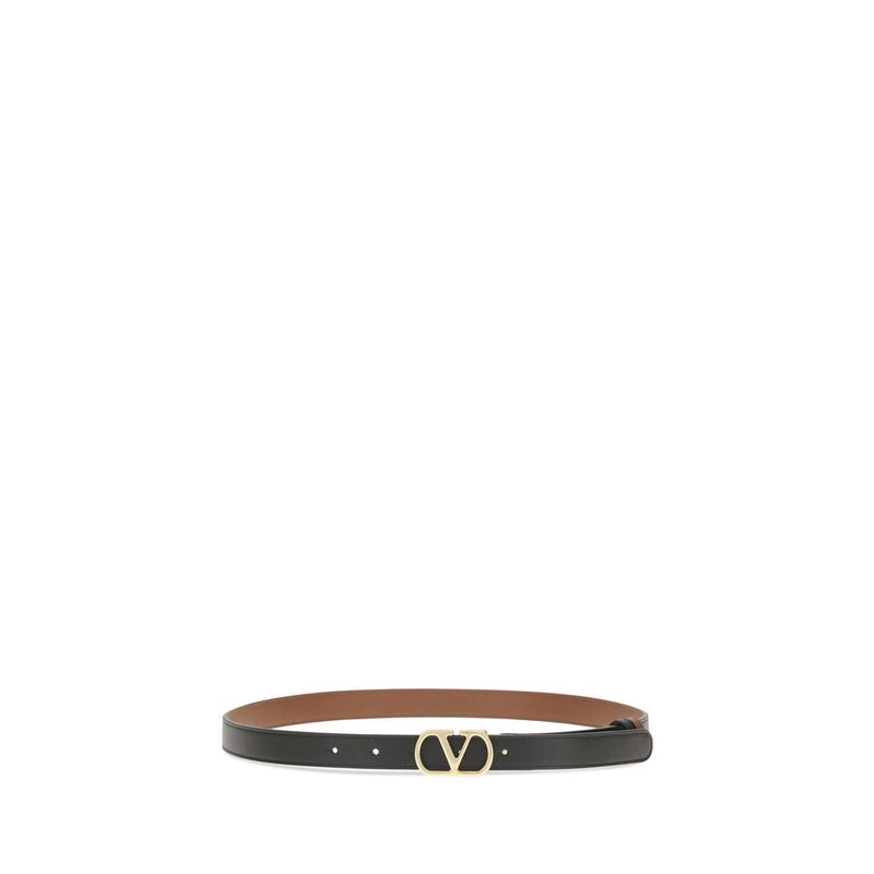 Ceinture Valentino Garavani Bos Taurus en cuir de veau noir
