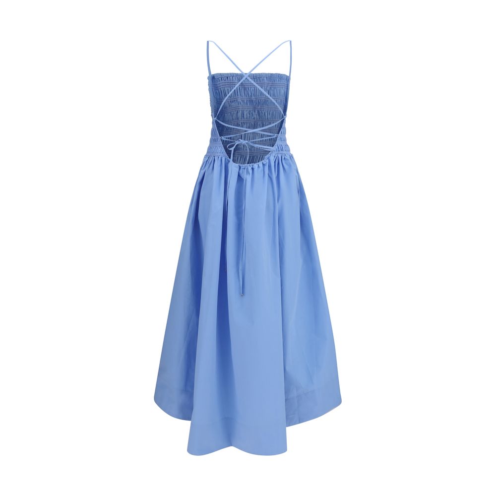 Robe décontractée Ganni en coton bleu