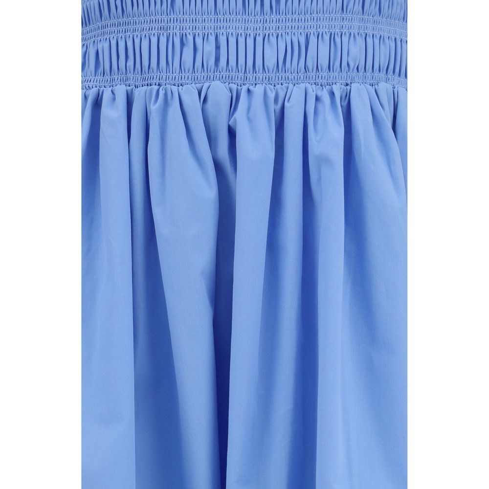 Robe décontractée Ganni en coton bleu