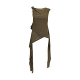 Ganni Bicolor Polyester Blouse