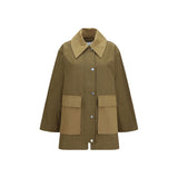 Ganni Bicolor Cotton Full-Length Jacket