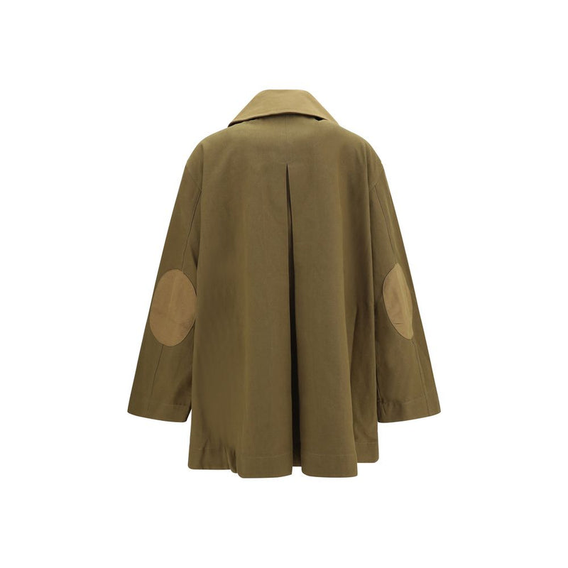 Ganni Bicolor Cotton Full-Length Jacket