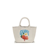 Sac à bandoulière Ganni en polyester beige