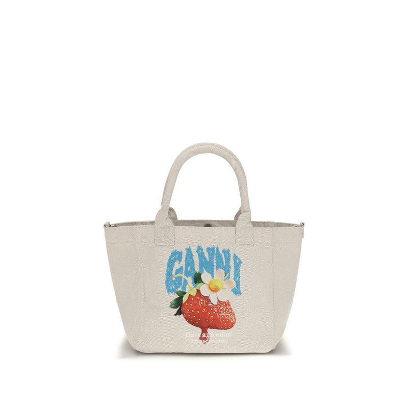 Sac à bandoulière Ganni en polyester beige