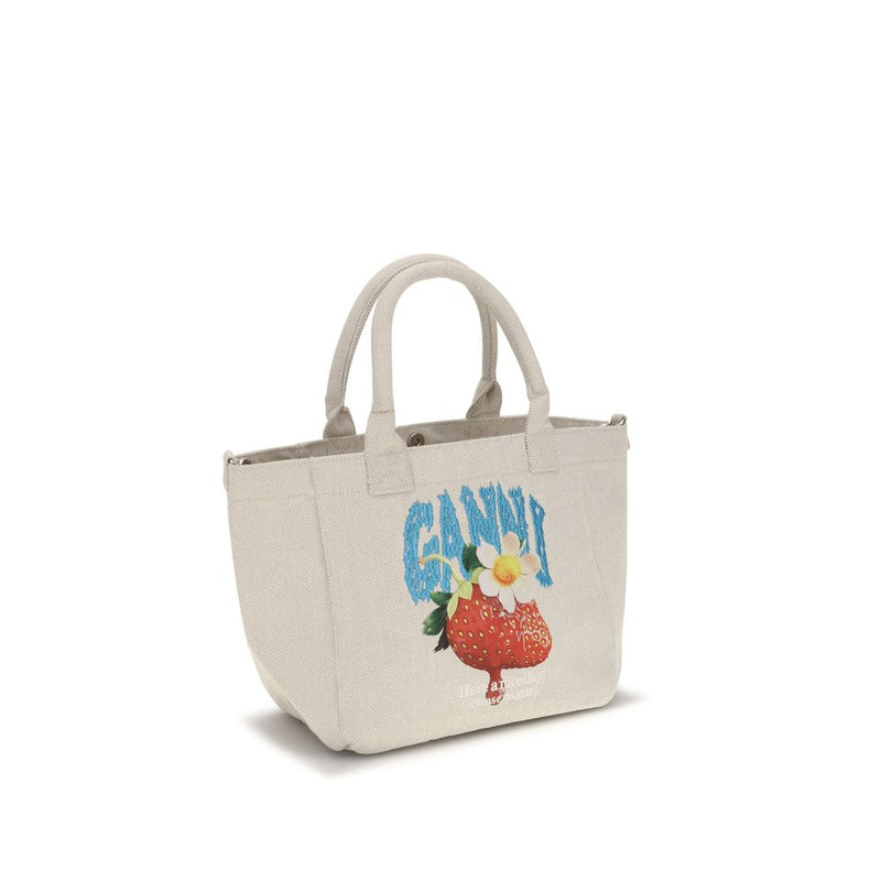 Sac à bandoulière Ganni en polyester beige