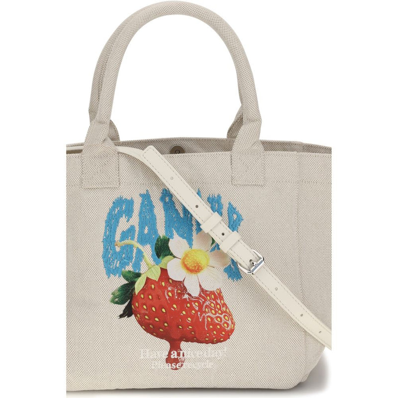 Sac à bandoulière Ganni en polyester beige