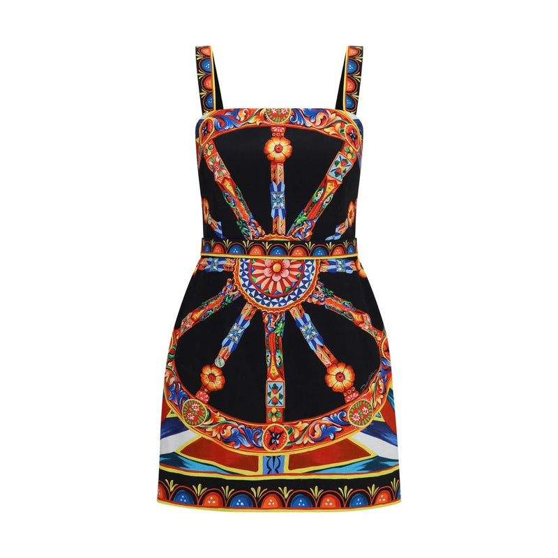 Dolce & Gabbana Multicolor Cotton Casual Dress