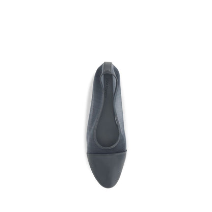 Dear Frances Gray Calf Leather Bos Taurus Ballet Flats