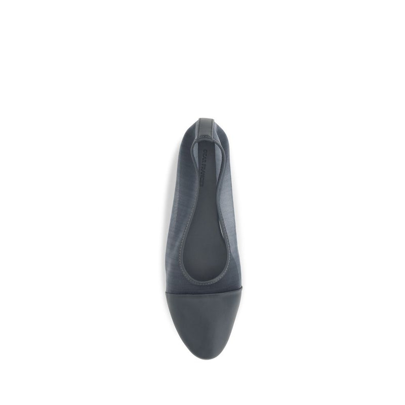 Chers Frances Gray Cuir de veau Bos Taurus Ballerines